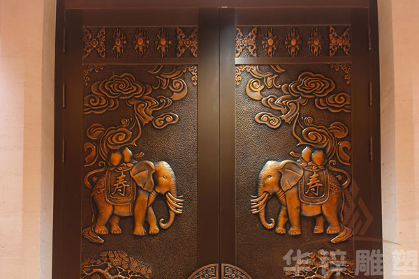 铜门浮雕