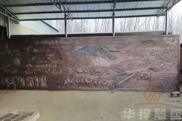 呼伦贝尔牧场铜浮雕