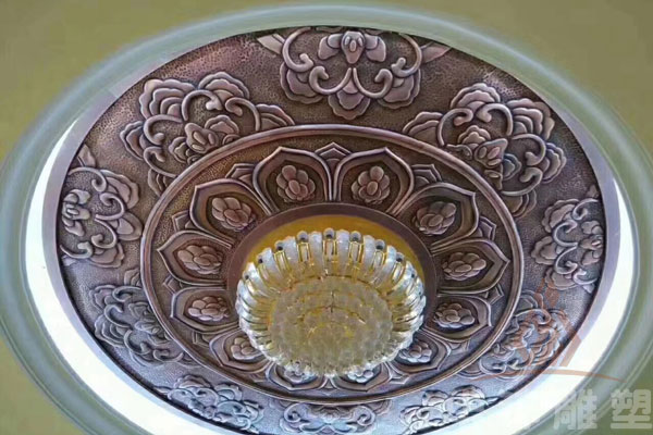 易县铜浮雕吊顶