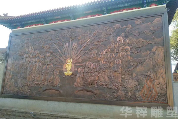 齐齐哈尔寺庙佛像铜浮雕