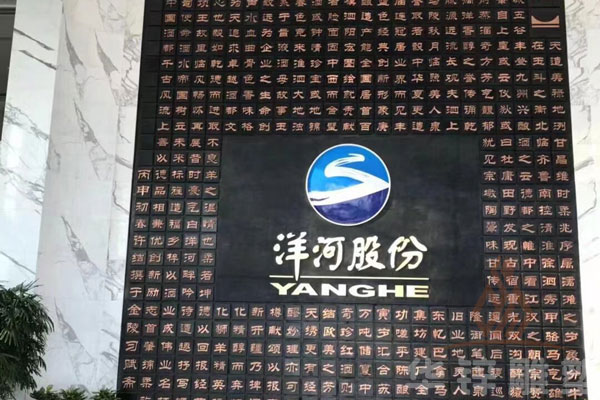 洋河酒业字牌墙